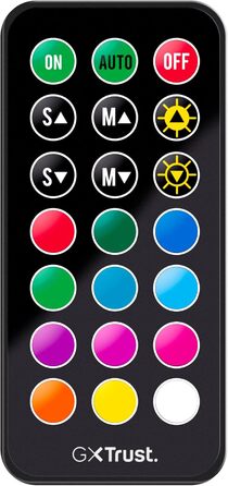 Ігрове крісло Trust Gaming GXT 716 Rizza з RGB-світлодіодним підсвічуванням, 350 кольорами та ефектами, регульованими по висоті підлокітниками, поворотним, ергономічним офісним кріслом, геймерським кріслом - чорного кольору