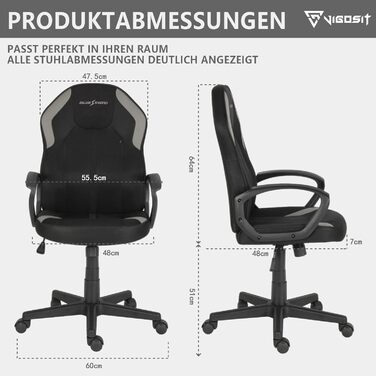 Ергономічне офісне крісло сітка та технічна тканина, регульоване по висоті, поворотне, плавний нахил, поперекова підтримка, робоче крісло для дому або офісу, чорне, важке