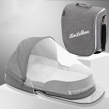 Дитяче ліжечко-дорожнє Tsuchiya Складана дитяча колиска-шезлонг Складане дитяче ліжко-намет з матрацом Портативний намет-ліжечко