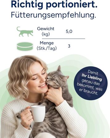 Таблетки для котів 90 шт. - Продукти для здоров'я - Таблетки для травлення - Добавка для котів - Кормова добавка з порошком підшлункової залози та іншими інгредієнтами.