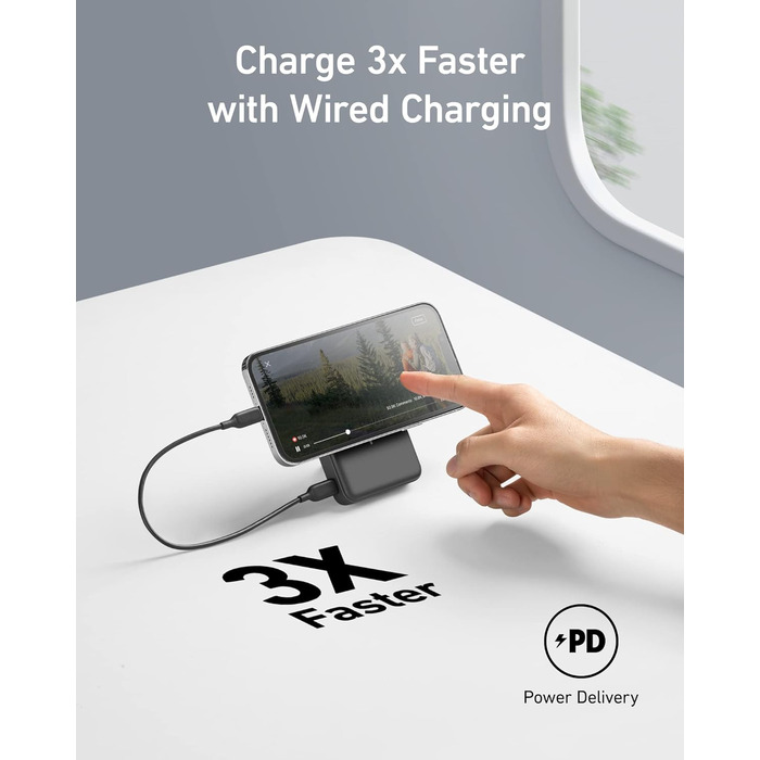 Магнітний акумулятор Anker 633, висувний магнітний бездротовий павербанк на 10 000 мАг, сумісний лише з iPhone 13/13 Pro / 13 Pro