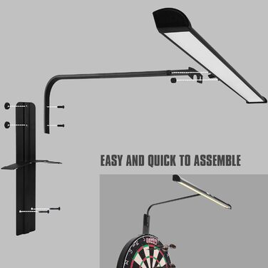 Підсвічування мішені для дартсу Світлодіодне освітлення Dart Illumina для коркової мішені для дартсу Електронна система освітлення мішені для дартсу Система освітлення мішені для дартсу з брендованим Small BASIC, 80