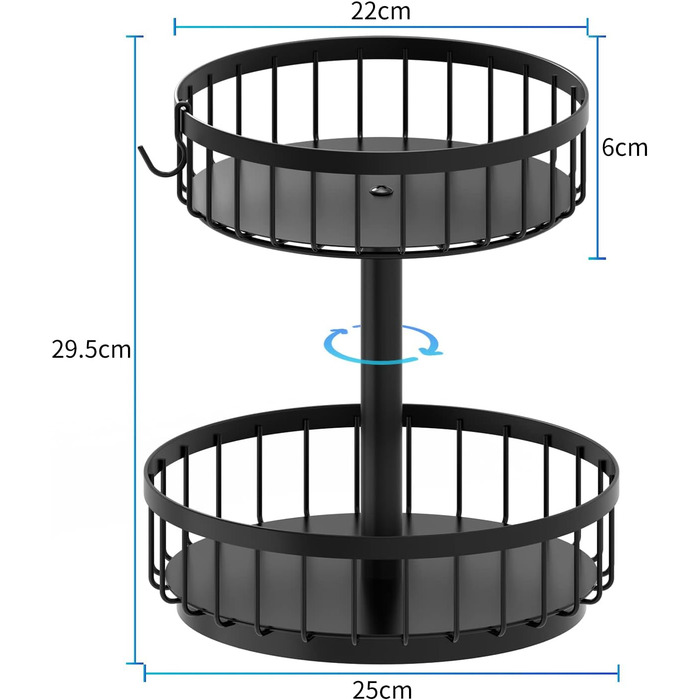Обертовий органайзер для спецій на 360, металевий тримач для спецій Lazy Susan, міцний тримач для спецій, багатофункціональний поворотний стіл для кухонної стільниці, косметика