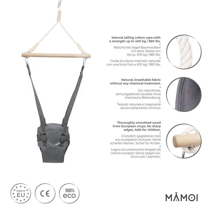 Від 6 місяців, Baby Jumper Bouncer, дитячі гойдалки для дверної рами, гойдалки для приміщень, дверні гойдалки, батут, дитячі гойда