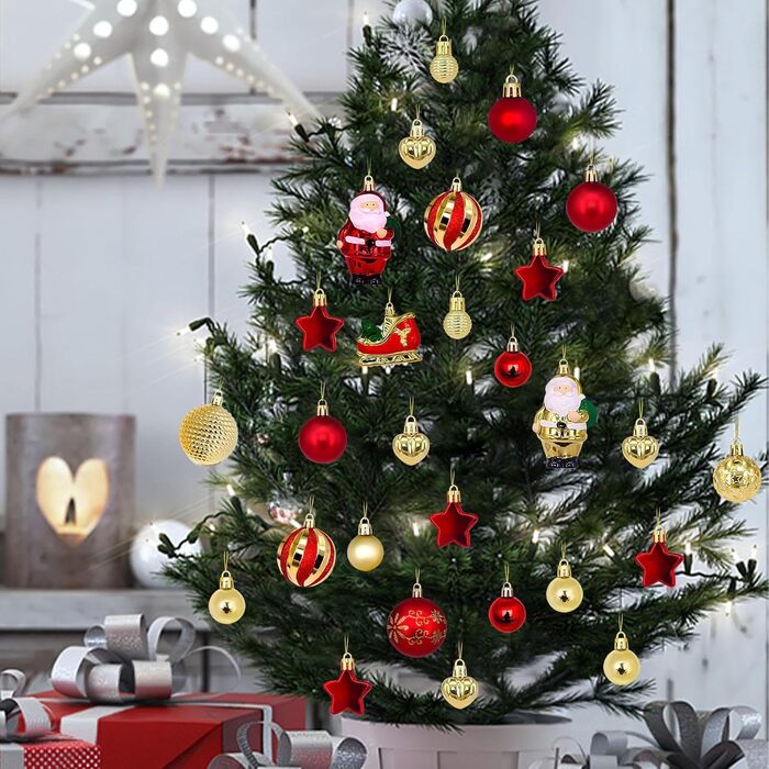 Набір ялинкових кульок 72 шт Generic