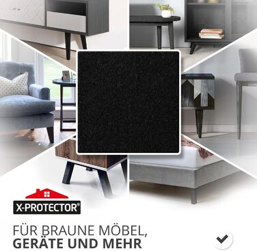 Фетрові самоклеючі смужки для захисту підлоги, 20 шт. X-Protector