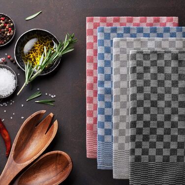 Чайні рушники Blumtal бавовняні 50x70 см у наборі 5 шт. - кухонні рушники, сертифіковані Oeko-TEX - надзвичайно поглинаючі чайні р