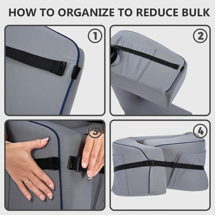 Подушка для читання, ергономічний стіл для колін, подушка для читання в ліжку, підлокітник для дивана, подушка для колін, подушка для читання, ігрова подушка, подушка для рук для дорослих - сіра