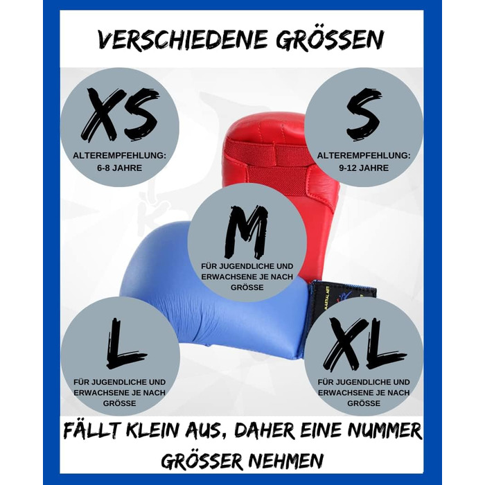 Захист кулака Chikara для карате, боксерська рукавичка для карате, захист рук для карате, захист рук для бойових мистецтв, бійцівські рукавички синього кольору L