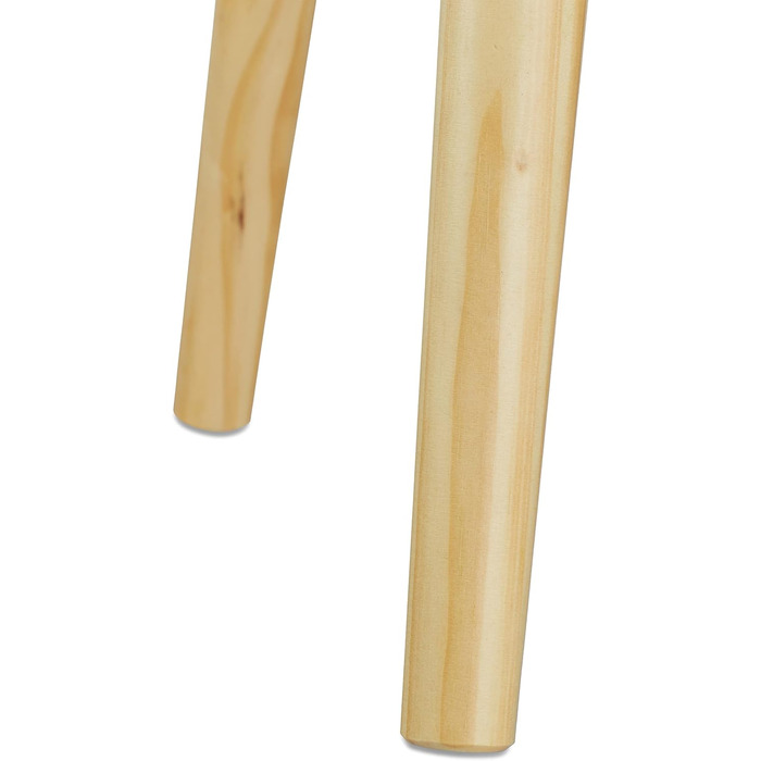 Круглий журнальний столик Relaxdays, скандинавський дизайн, стиль 70-х років, тумбочка біля ліжка з підносом та відділенням для зберігання, ВxШxГ 50x38x38 см, білий, одинарний