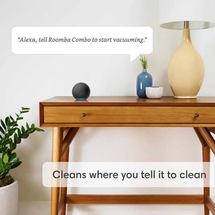 Робот-пилосос iRobot Roomba Combo i5 (i5572) з автоматичною всмоктувальною станцією, з підтримкою WLAN, інтелектуальною навігацією