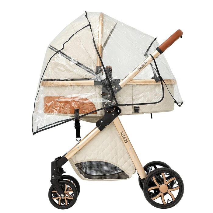 Коляска Prokoke 3 в 1, коляска з реверсивним двостороннім рухом, рама коляски з алюмінієвого сплаву, комбінована коляска 3 в 1 скл