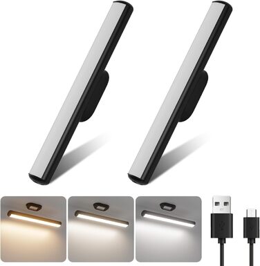 Кухонне освітлення під шафою Світлодіодний бездротовий затемнення, магніт для освітлення шафи на батарейках 4000 мАг, настільна ла