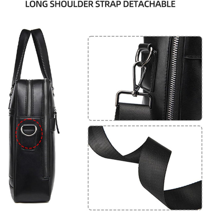 Сумка для ноутбука, портфель, сумочка, ділова сумка для ноутбука 15,6 дюйма, чоловіча, сумка для комп'ютера, шкіряний портфель, по