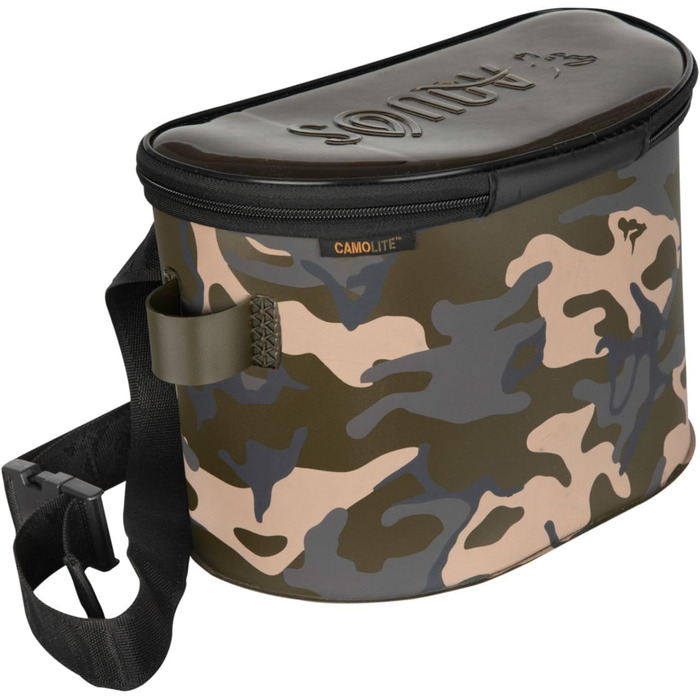 Пояс для наживки Fox Aquos Camolite 8L Bait Belt Large - Рибальська сумка для лову коропа, сумка для бойлів для наживки, поясна сумка для рибалок, сумка для аксесуарів