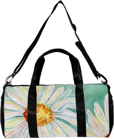 Спортивна сумка, маленька дорожня сумка, сумка для йоги, акварельні ромашки, сумка для фітнесу на відкритому повітрі, ручна поклажа