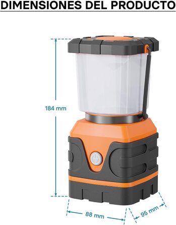 Ліхтар для кемпінгу на батарейках з 4 режимами освітлення, світлодіодний кемпінговий ліхтар з регульованою яскравістю, вуличний ліхтар, кемпінговий ліхтар, ліхтар для намету, акумуляторний