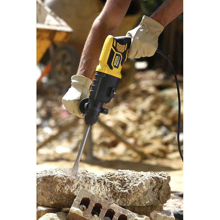 Перфоратор Stanley FatMax 750 Вт SDS-plus FME500K (1,8 джоулів, пневматичний ударний механізм, обертання вправо/вліво, для ударног