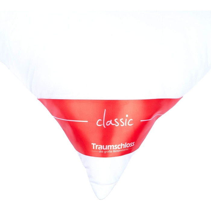 Класична червона подушка для шиї Dream Castle з регульованим наповнювачем для оптимальної підтримки шиї - високоякісна стьобана мікрофібра та міцний дизайн - 40x80 см