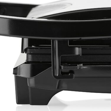 Бутербродниця з обробкою з нержавіючої сталі, 700 Вт, довжина кабелю 0,7 м, з антипригарним покриттям, ізольовані ручки, GR-2846 S одинарна