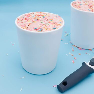 Контейнери для морозива 1 л - набір з 2 предметів, формочки для льоду з силіконовими кришками, контейнери для домашнього морозива 2 шт.-1 л