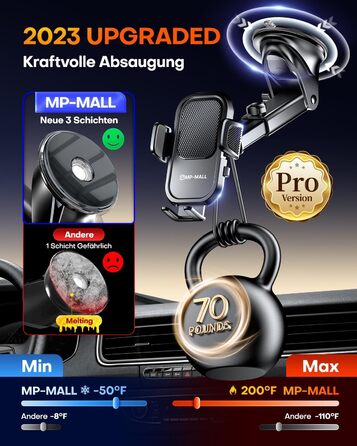 Автомобільний тримач мобільного телефону MP-MALL Супер присоска та суперсталевий гачок Оновлення універсальне для диска приладової