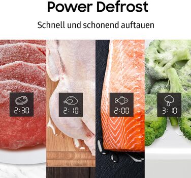 Мікрохвильова піч Samsung MG32DG4524CTE1 з грилем, 32 л, 900 Вт, домашній десерт, гриль, розморожування, розморожування хліба, нержавіюча сталь