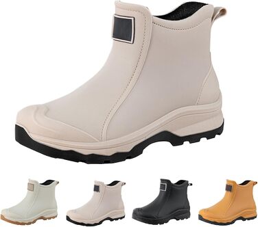 Чоловічі гумові чоботи, водне взуття, гумове взуття з верхнім одягом, студентський повсякденний одяг, все для роботи на свіжому повітрі, риболовлі, миття автомобіля, кухні, не бахіли, гумові гумові чоботи, високе взуття, чоловічі, сірі, 39 1/3 EU