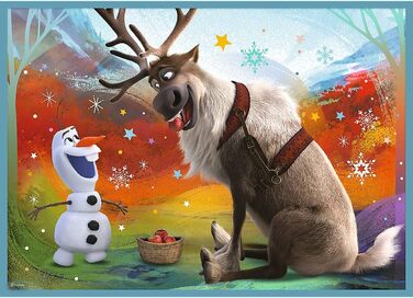 Пазл Trefl 34381 4 в 1 Disney&39s Frozen 2 з якісним принтом для дітей від 3 років Пазл Неймовірний світ Disney Frozen 2