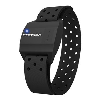 Пульсометр COOSPO, браслет, оптичний датчик серцевого ритму, Bluetooth 4.0, ANT, сумісний з iFit, Polar, Strava, Wahoo, Garmin, Peloton, чорний