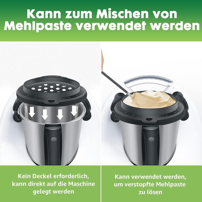 Сито Sptzle Сумісне з аксесуарами Thermomix Tm6, насадка Sptzle для Vorwerk Аксесуари Thermomix з силіконовим скребком, сито Sptzle для кухонного комбайна Швидко підготовлений прес Spaetzle Spaetzle