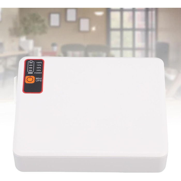 ДБЖ (UPS) міні для роутера/модему, 15600 мАг, USB-C, для бізнесу та геймерів, зелений пластик, 5x4x1.2 см (EU-штекер)