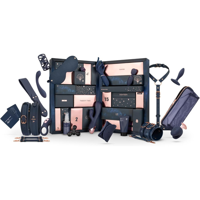 Еротичний адвент-календар LOVEBOXXX Naughty & Nice 2025, 24 інтимні сюрпризи для дорослих