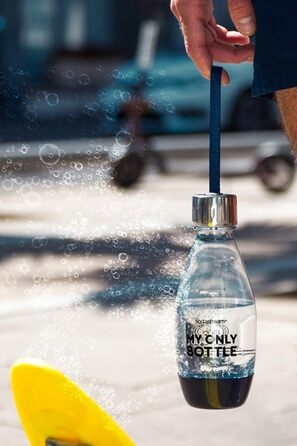 Пластикова пляшка My Only Botte 0,5 л, можна мити в посудомийній машині, чорна, 1 упаковка