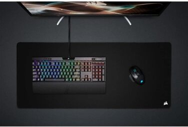 Тканинний килимок для миші Corsair MM350 PRO Premium (поверхня 93 x 40 см, тканина з мікроволокна, плюшева гума товщиною 4 мм, міц