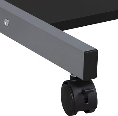 Комп&39ютерний стіл Yaheetech, письмовий стіл, ПК-стіл з шухлядою та 4 колесами, приблизно 56 x 51 x 79 см, чорний