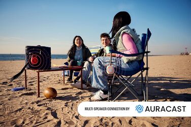 У синьому кольорі - Портативна Bluetooth-колонка з JBL Pro Sound, глибокими басами та функцією збільшення часу відтворення - Водон