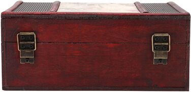 Вінтажна дерев&39яна скринька для зберігання Garosa, великий розмір, органайзер для зберігання книг і ювелірних виробів, декоративна скринька для скарбів у старовинному античному стилі для вечірок і вечірок з дня народження, весільної прикраси (3)