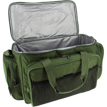 Сумка для лову коропа Carry all з утепленою підкладкою камуфляжного або зеленого кольору - оливково-зелена