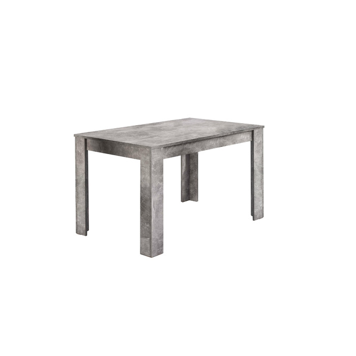 Обідній стіл byLIVING Nepal/сірий колір під бетон/компактний кухонний стіл шириною 120 см/обідній стіл з меламіновим покриттям / стільниця товщиною 18 мм / 120 x 80, В 75 см, сучасний, 120 x 80, В 75 см, під бетон