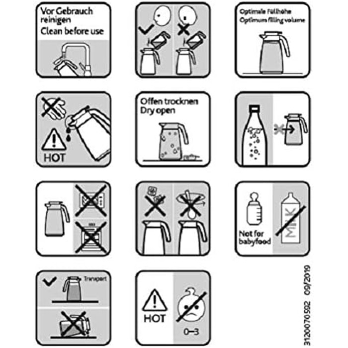 Термос Emsa 515708 з насосом Ponza, ємність 1,9 л, ізольована кружка, важіль тиску, знімний піддон для крапель, червоний, 17 x 16,5 x 39 см