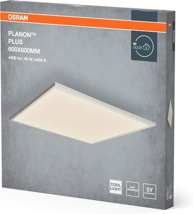 Стеляний світильник Osram Planon Plus, 36Вт, 600x600мм, 4000К