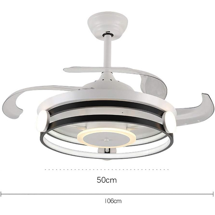 Сучасний одномісний вентилятор, підвісний світильник для спальні, світильник для гостьової кімнати, світильник для кабінету, стель