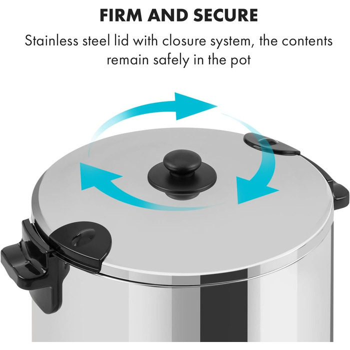 Цифрова консервуюча машина Дозатор для консервації горщиків для консервації гарячих напоїв, 50 літрів, 2500 Вт, 30-100 C, таймер, функція збереження тепла, кришка із закриттям, полірована нержавіюча сталь Konfistar Digital 50 літрів, 50