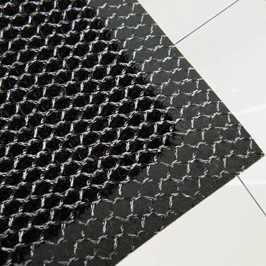 Килимок для дверей Ultralux з ПВХ-сітки, міцний 3D-брудовловлювальний килимок, вхідний килимок зі скребком та брудозахисним бар&39єром для внутрішнього та зовнішнього використання для вхідних та задніх дверей, 80 x 50 см, сірий та чорний, 50 x 80 см (прям