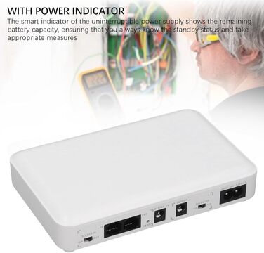 Міні-UPS резервне живлення 8000mAh з WiFi для роутера, модему та камер відеоспостереження