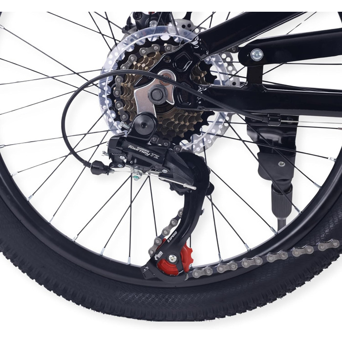 Велосипед Laguna - дитячий гірський велосипед - рама з алюмінієвого сплаву - 20 дюймів - сірий/чорний