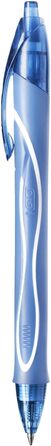 Ручка для роликів BIC 964826 Gel-ocity Quick Dry, 12 гелевих ручок 4 різних кольорів, середня ширина лінії, з прогумованою поверхнею рукоятки