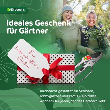 Садовий секатор Друг Садівника - Легкий секатор для обрізки троянд та рослин, ідеальний для людей зі слабкими руками - для стебел, кущів, живоплотів та тонких гілок - легкий у використанні.