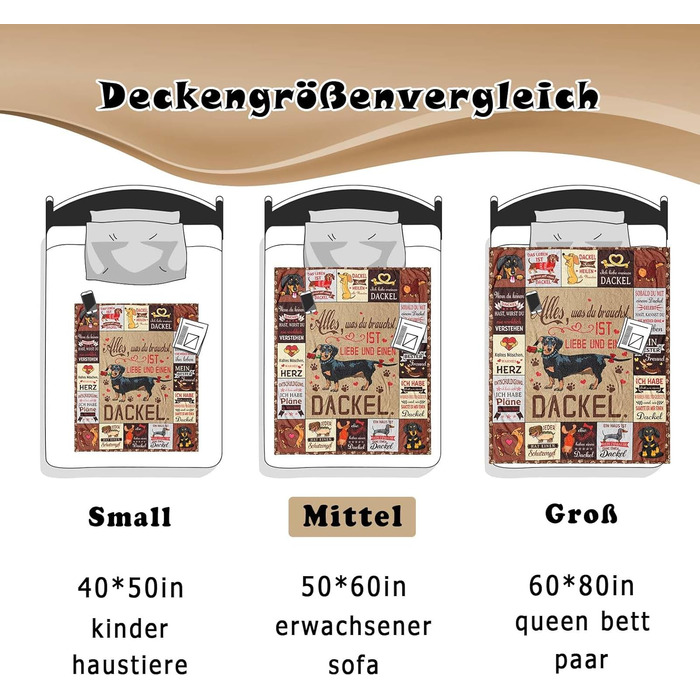 Подарунки для такс, подарунки для такс для любителів такс, подарунки для такс для жінок та чоловіків, прикраси для такс, подарунки для любителів такс, подарунок для мами/тата такс, плюшева ковдра для такс 150x130 см, подарунки для такс 150x130